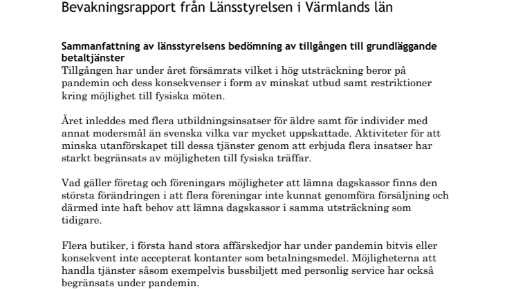 Bevakningsrapport Grundläggande betaltjänster Värmlands län.pdf