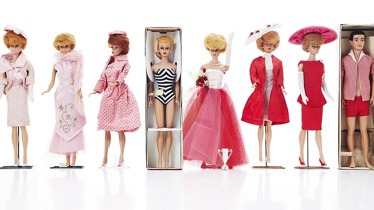 A selection of items from the auction Congrats Barbie 65 years – Ulf Wahlberg Collection Part I.