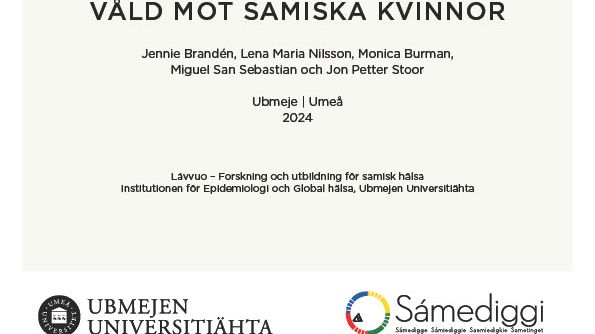 Rapportomslag "Våld mot samiska kvinnor"
