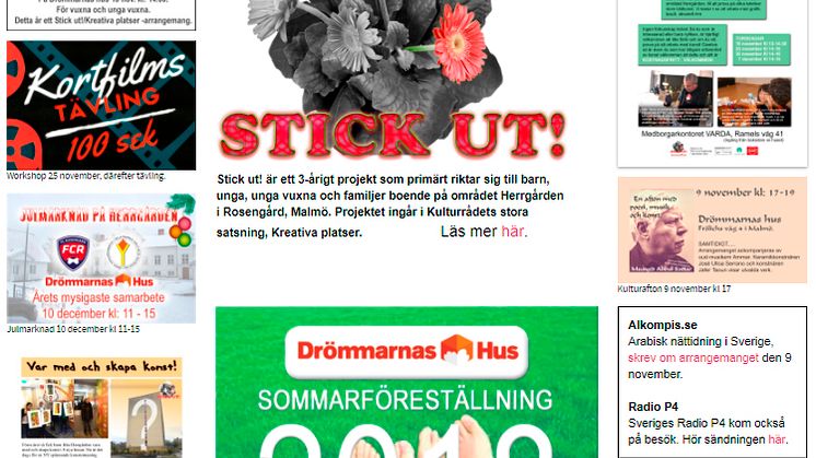 Stickut! Publik hemsida