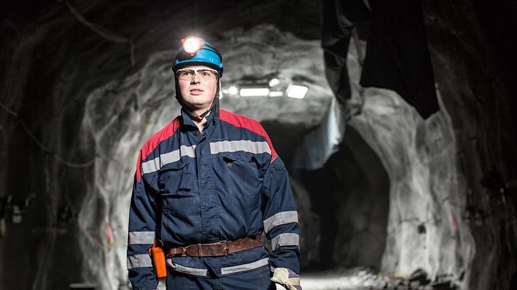 – Jämfört med de brytningsmetoder som idag används på stora djup runt om i världen har Raise Caving flera fördelar, förklarade Matthias Wimmer, chef för Mining Technology hos LKAB i Kiruna. Foto: LKAB