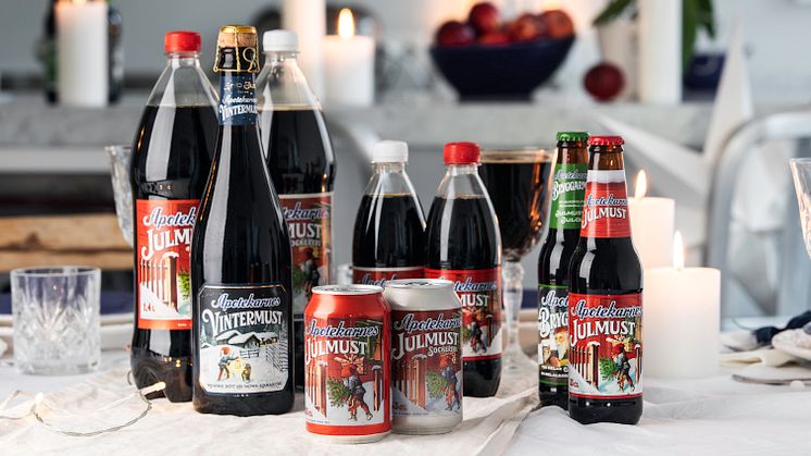Apotekarnes utökar mustfamiljen med Bryggarmust- en alkoholfri blandning av julmust och julöl