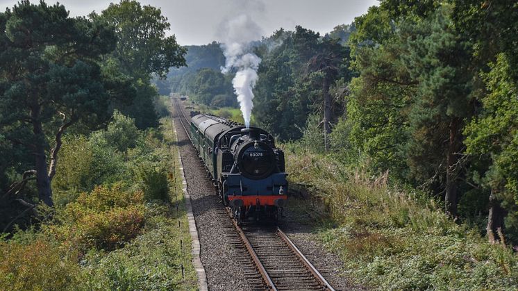 Steam train helps take the strain during emergency line closure