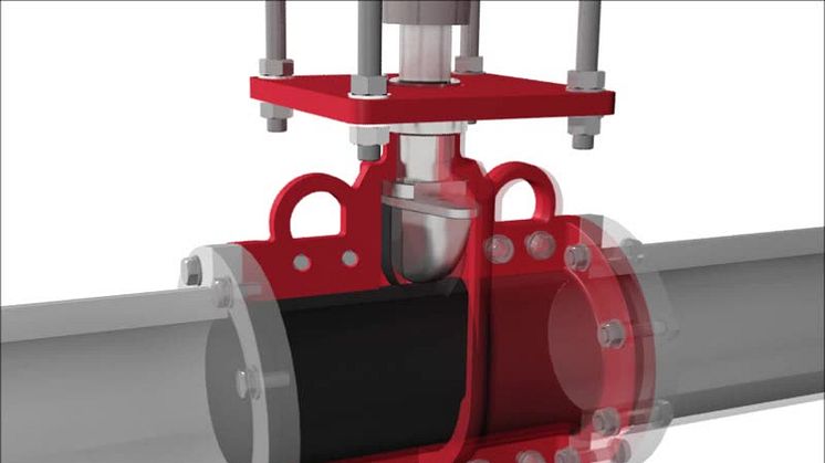 Animation of PVG general line pinch valves