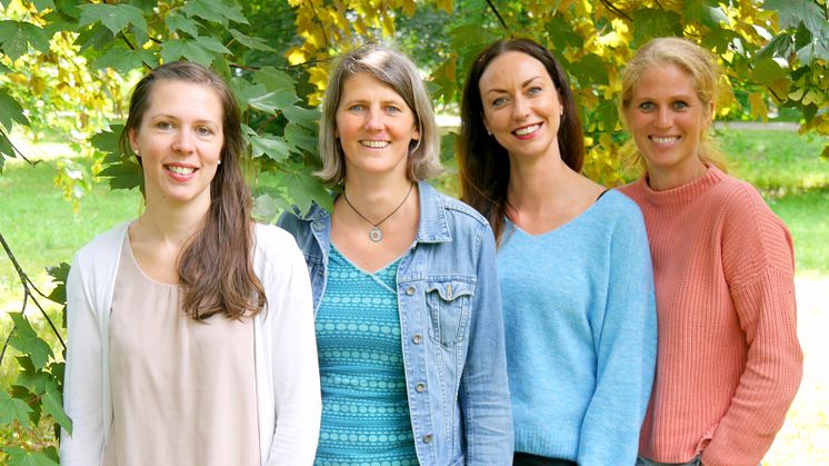 Annika Eckert, Anke Petermann, Nicole Grimm und Anne-Eva Muesse sind die Koordinatorinnen des Ambulanten Kinder- & Jugendhospizdienstes