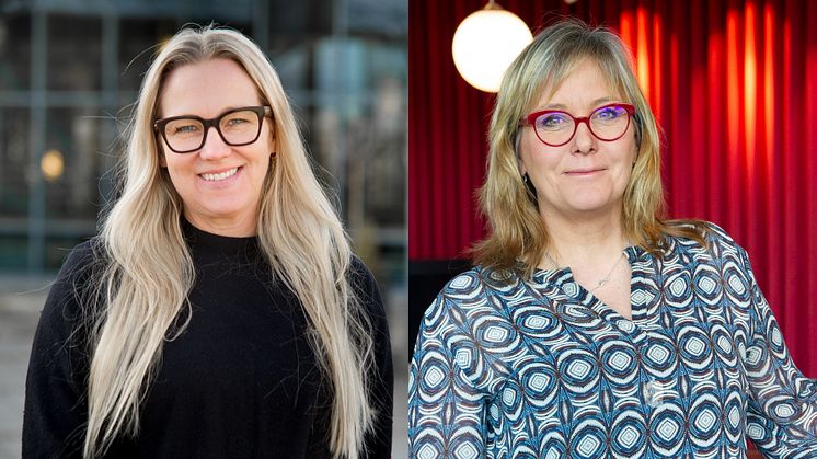 Produktionschef Sara Törn och marknads- och försäljningschef Ewa Woldenius (foto: Anneli Johansson)