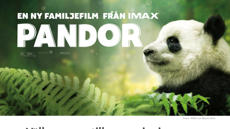 Inbjudan till pressvisning av filmen Pandor på Cosmonova!