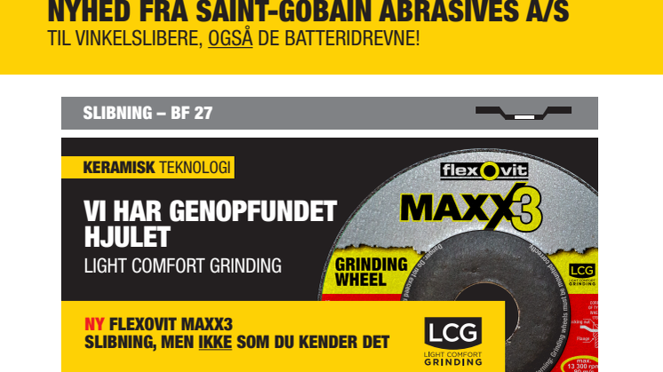 Saint-Gobain har genopfundet hjulet - Light comfort grinding
