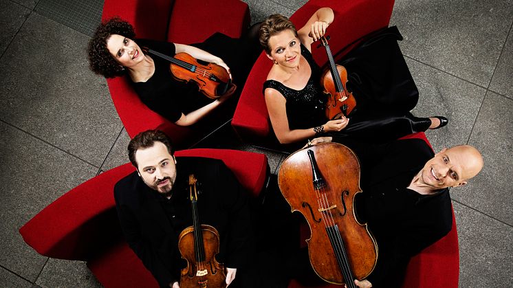 Artemis Quartet spelar Barber, Britten & Brahms på Palladium Malmö 27 februari. Foto: Nikolaj Lund