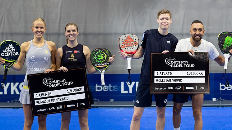 Sveriges första rikstäckande amatörturnering i padel avgjord – här är vinnarna