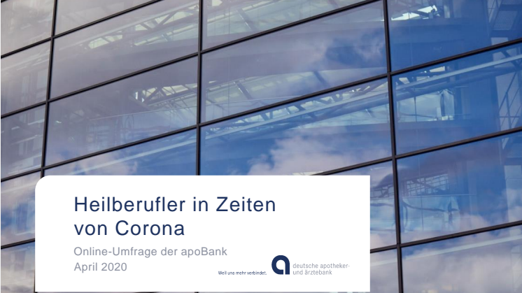 apoBank-Umfrage: Heilberufler in Zeiten von Corona