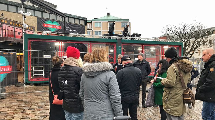 Företrädare för Lunds kommun, Handelsföreningen i Lund och polisen berättade idag om förberedelserna inför att Musikhjälpenveckan inleds i Lund på måndag.