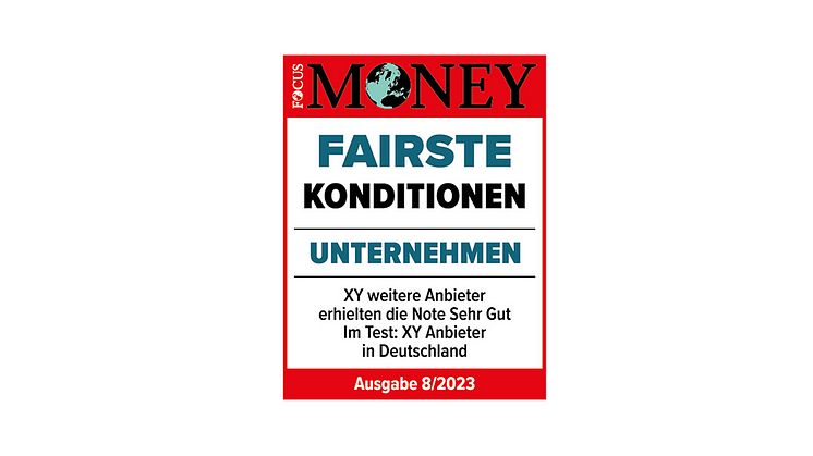 Kunden benennen Anbieter mit den „Fairsten Konditionen“ 