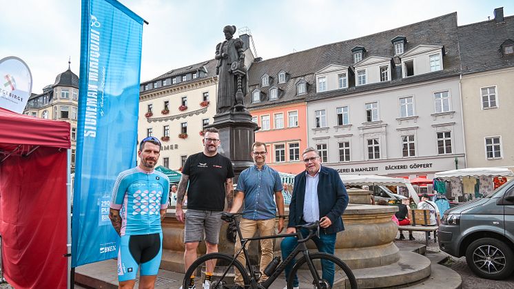 bereits zum dritten Mal ist die Berg- und Adam-Ries-Stadt Durchfahrtsort des EUROPEAN PEACE RIDE (Foto: Stadt Annaberg-Buchholz)