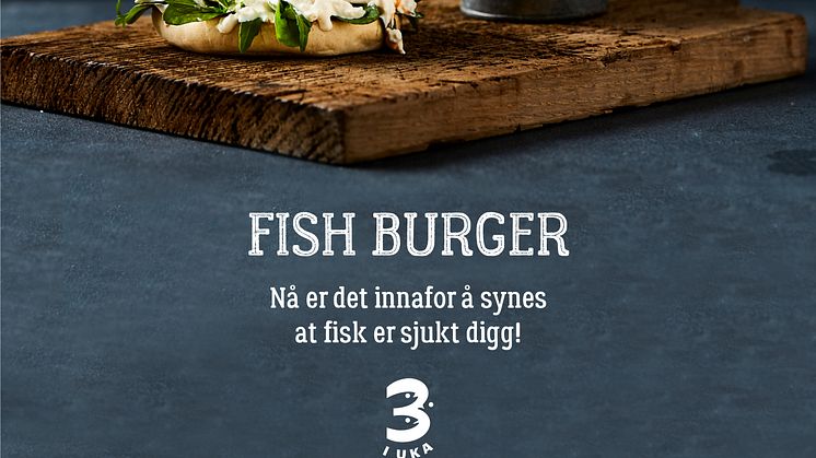 Digg fiskeburger fra 3iuka-kampanjen FOTO: Norges sjømatråd