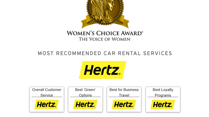 Hertz er kvinnenes favoritt