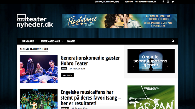 Screendump fra Teaternyheder.dk