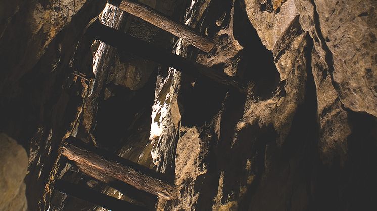 Blaafarveværket får 1,2 millioner kroner til en 35 meter lang underjordisk hengebro i koboltgruven. (Foto: Blaafarveværket)