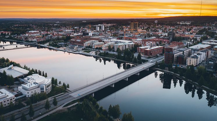 Vy bild över Skellefteå