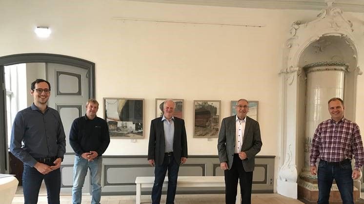 (v.l.:) Jannik Olsson, Frank Lühr, Uwe Schwarzenberger, Burkhard Tiemann und Marcus Bumann