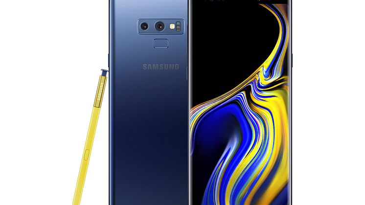 Samsung Galaxy Note9_front_back_pen_blue