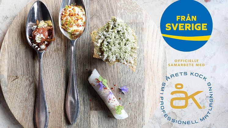 Svenskmärkning med ursprungsmärkningen Från Sverige förlänger samarbetet med Årets Kock för att fortsätta lyfta svenska råvaror tillsammans med den viktiga målgruppen krögare.