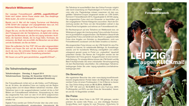 LEIPZIG …augenKLICKmal!: Startschuss für Leipzigs größten Fotowettbewerb
