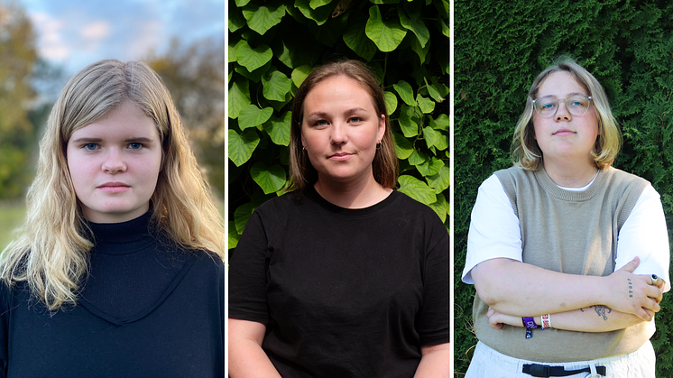 Fra venstre: Dordi Boksasp Lerum (Styremedlem i Senterungdommen, Foto av Rannveig Eikrem), Elise Åsnes (Leder i Spire), Marte Hansen Haugan (Fungerende leder i Changemaker)