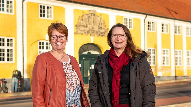 Jessie Jørgensen, teamleder i borgerservice i Kalundborg Kommune (th) og Mette Gustafsson, indkøbskonsulent i Kalundborg Kommune 