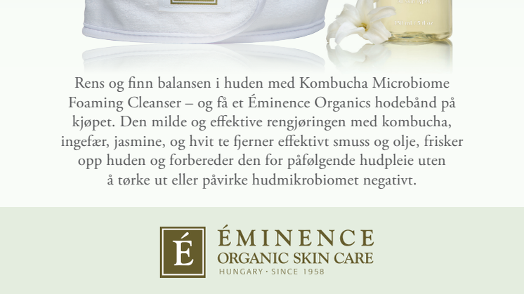 Éminence Organics KOMBUCHA MICROBIOME FOAMING CLEANSER + GAVE