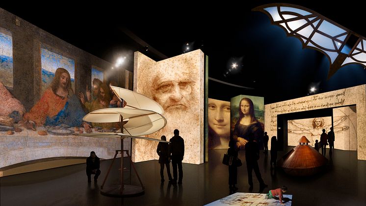 Leonardo Da Vinci – 500 Years of Genius  Verdens mest besøkte interaktive utstilling   åpner fredag 26. juni på Hadeland Glassverk!