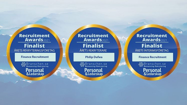 Finalist till Recruitment Awards 2021