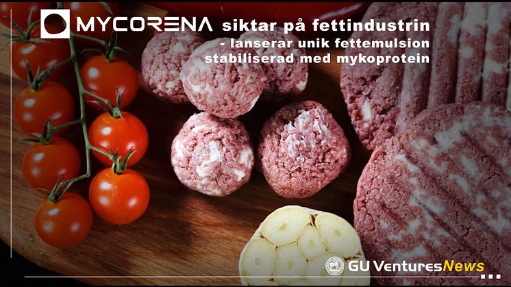 Mycorena siktar på fettindustrin - lanserar unik fettemulsion stabiliserad med mykoprotein