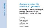 SVU-rapport 2010-09: Analysmetodik för norovirus i ytvatten (dricksvatten)