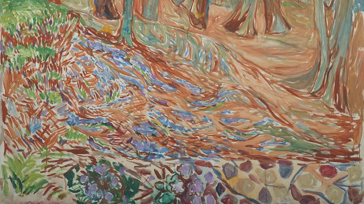 Edvard Munch: Vår i Almeskogen / Elm Forest in Spring (1923-1925)