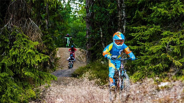 Barn i Lofsdalen Bike Park