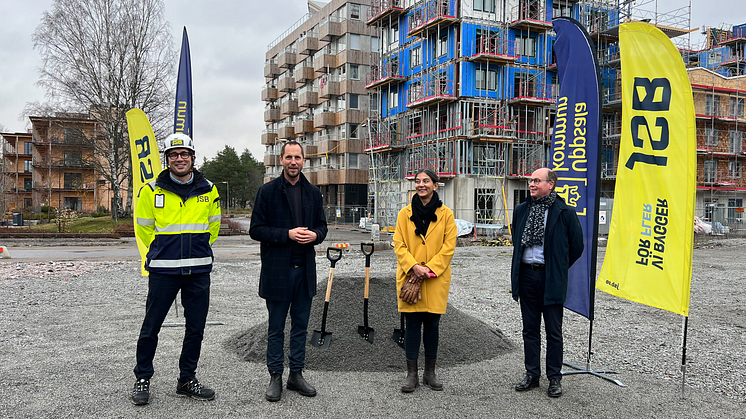 Byggnationen av Uppsalas nya Multihus är nu officiellt igång. Under onsdagen sattes spaden i﻿ marken för Uppsalas nya Multihus i den nya stadsdelen Rosendal. JSB Construction AB står som totalentreprenör för projektet och beställare är Uppsala kommun