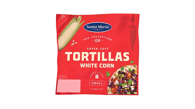 Santa Maria presenterar White Corn Tortilla med autentiska smaker från Mexiko