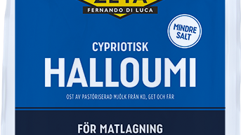 Ny, lättsaltad halloumi för matlagning