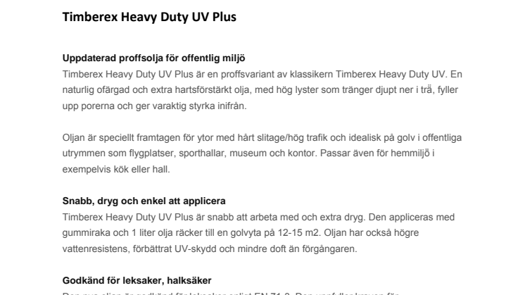 Timberex Heavy Duty UV Plus