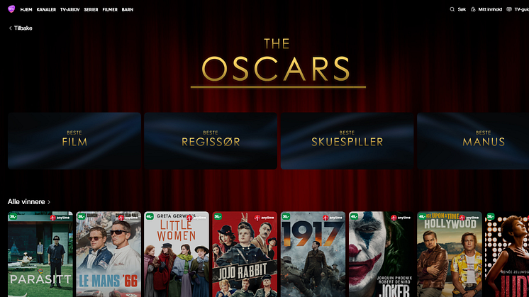 The Oscars-fest på Telia Play