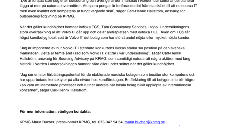 Svenska företag vill outsourca mer IT