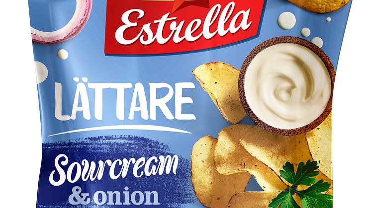 Lättare chips, Sourcream & onion