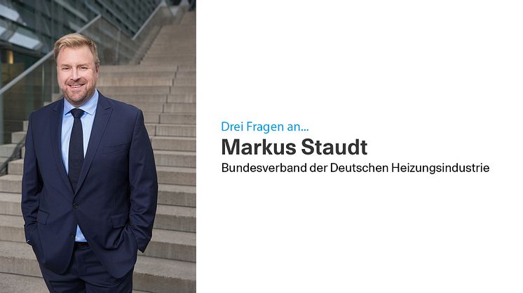 Markus Staudt ist Hauptgeschäftsführer des Bundesverband der Deutschen Heizungsindustrie. (Foto: BDH)