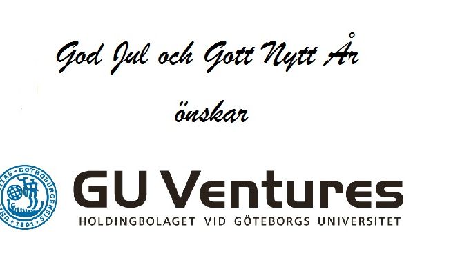God Jul och Gott Nytt År önskar GU Ventures 