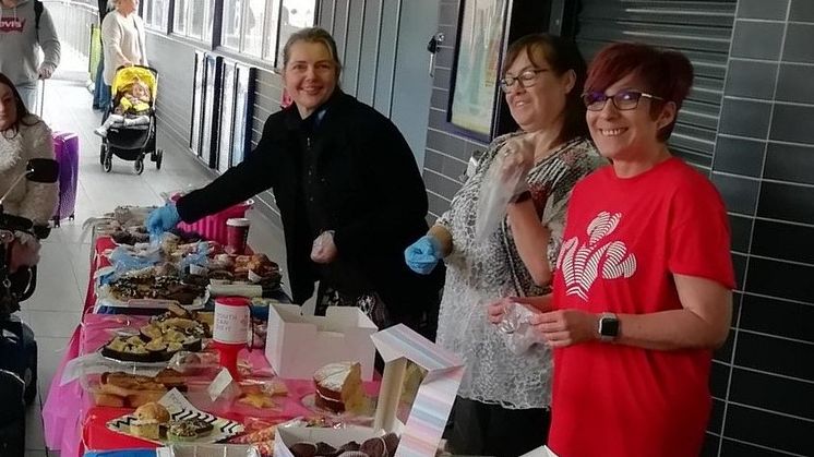 Great Northern staff put on a spectacular bake sale at Stevenage station today - more images available to download below