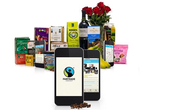 Fairtrades mobilapp med produkter