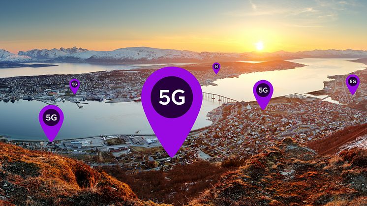 Telia bygger 5G: ni av ti nordmenn har nå tilgang til Telias 5G-nett