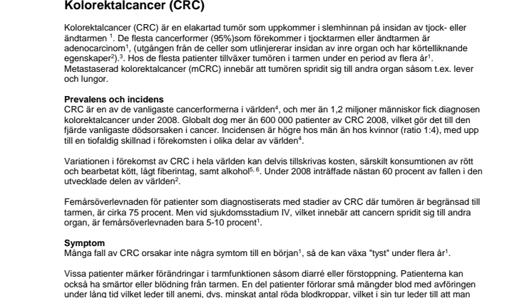 Kolorektalcancer (CRC)