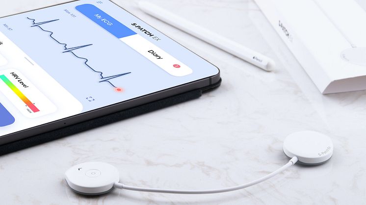 VirtualLab utökar sitt sortiment inom hjärta med S-Patch EX, marknadens lättaste bärbara EKG-monitor framtagen av Wellysis – ett Spin off-företag från Samsung SDS Digital Health